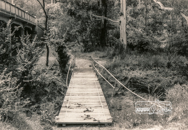 Photograph, Flood damage, Footbridge, Main Road, Eltham