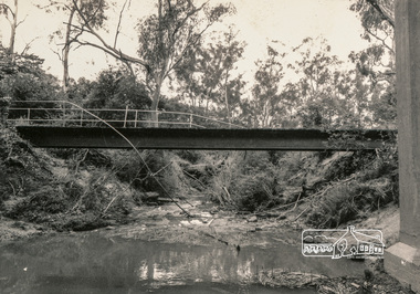 Photograph, Flood damage, Footbridge, Main Road, Eltham