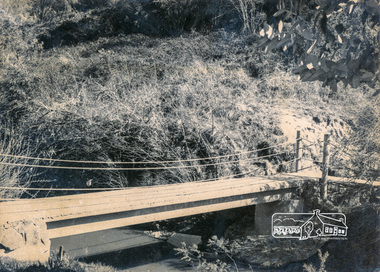 Photograph, Footbridge across Plenty River, Montmorency (leading to Plenty Lane, Greensborough)