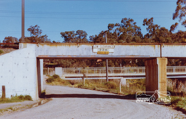 Photograph, Railway Bridge across Railway Road, Greensborough, c. August 1977, 1977