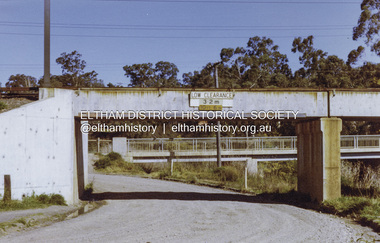 Photograph - Colour Print, Railway Bridge across Plenty River near Railway Road, Briar Hill, Vic, c. August 1977