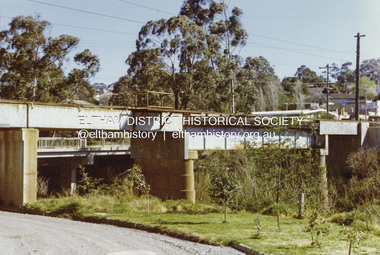 Photograph - Colour Print, Railway Bridge across Plenty River near Railway Road, Briar Hill, Vic, c. August 1977