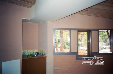 Photograph, Linda McConnell, Construction of Eltham Library; fitting out stage, April 1994