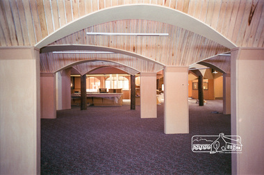 Photograph, Linda McConnell, Construction of Eltham Library; fitting out stage, April 1994, 1994