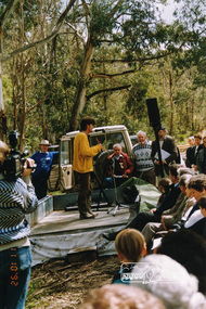 Photograph, Unveiling ceremony of a plaque in memory of David Christmas, 11 October 1992, 11/10/1992