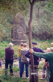 Photograph, Gold Memorial Cairn, Andersons Creek; Warrandyte Mystery Tour, 29 May 1994, 29/05/1994