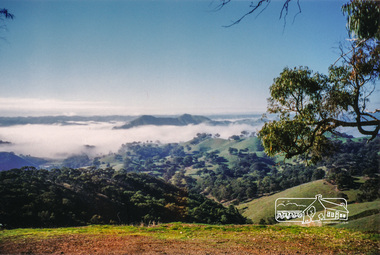Photograph, Murchison Gap viewed from Strath Creek, Autumn Excursion, Hume and Hovell's 1824 expedition, 26 May 1996, 26/05/1996
