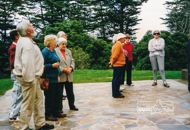 Photograph, Forecourt apron of War Memorial Tower, Heritage Excursion, 22 October 1996, 22/10/1996