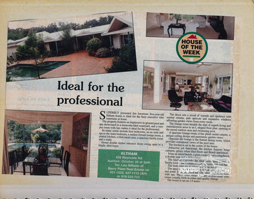Newsclipping, 439 Reynolds Road, Eltham