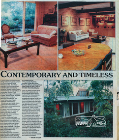 Newsclipping, 116 Lavender Park Road, Eltham South