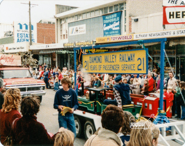 Photograph, Diamond Valley Railway, Eltham Festival Parade, 16 October 1982, 16/10/1982