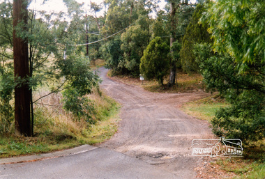 Photograph, Wombat Drive at intersection with Wombat Court, Eltham, 1991