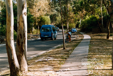 Photograph, Looking southwest along Dunstan Drive, Hurstbridge, c.1992, 1992c