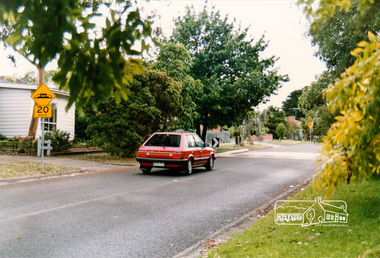 Photograph, Looking east near 51 Airlie Road, Montmorency, c.1989, 1989c
