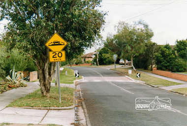 Photograph, Looking west near 58 Airlie Road, Montmorency, c.1989, 1989c