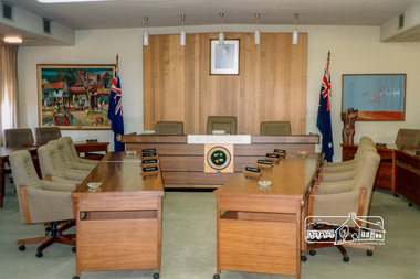 Photograph, Council Chambers, Shire of Eltham, 895 Main Road, Eltham, c.1990, 1990c
