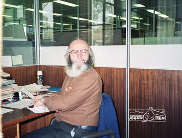 Photograph, Staff member, Shire of Eltham Planning Department, c.July 1991, 1991