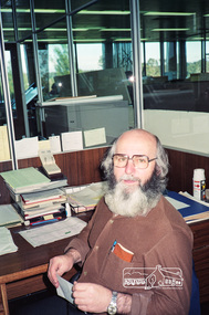 Photograph, Staff member, Shire of Eltham Planning Department, c.July 1991, 1991