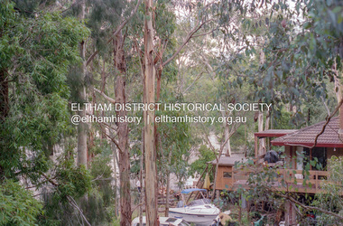 Negative - Photograph, Diamond Creek floodwaters, Eltham, February 2005