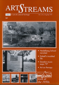 Journal, Peter Doughtery, ArtStreams: News in arts and cultural heritage; Vol. 2, No. 4, Aug-Sep 1997, 1997