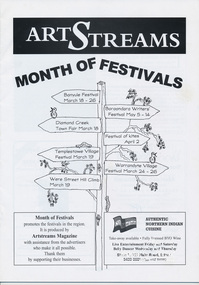 Journal, Peter Doughtery, ArtStreams: News in arts and cultural heritage; Vol. 5, No. 1, Mar-Apr 2000 Month of Festivals Supplement, 2000