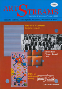 Journal, Peter Doughtery, ArtStreams: Banyule, Darebin, Manningham, Nillumbik, Whittlesa & Yarra; Vol. 7, No. 5, Nov 2002-Feb 2003, 2002