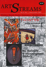 Journal, Peter Doughtery, ArtStreams: Whittlesea, Banyule, Darebin, Manningham, Nillumbik & Yarra; Vol. 8, No. 1, Mar-Apr 2003, 2003