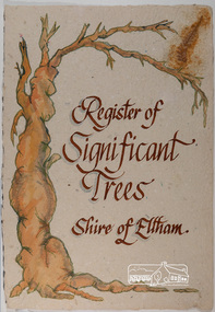 Work on paper - Folio, Register of Significant Trees, Shire of Eltham, c.1993