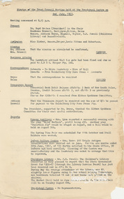 Minute Book, Eltham War Memorial Trust Minutes, 2 July 1957 to 12 November 1973