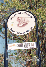 Photograph, Sign, Shire of Eltham, Beard Street Shops, c.1992
