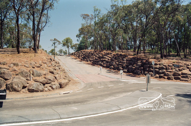 Photograph, Looking west up Nerreman Gateway from intersection with Ryans Road, Eltham, c.1992, 1992c