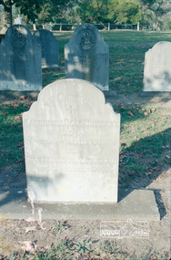 Photograph, Katherine Rose Wingrove (1867-1896) Lucy Eleanor Wingrove (1888) grave, St Katherine's Cemetery, St Helena, c.1989, 1989c