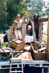 Photograph, Joh Ebeli, Jack Hodson, Opal Smith and Bruce Ness, Eltham Festival Community Parade, 11 November, 1989, 11/11/1989
