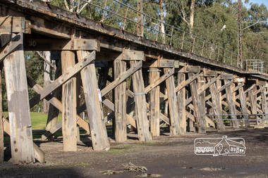 Photograph, Peter Pidgeon, Eltham Railway Trestle Bridge, Panther Place, Eltham, 1 August 2018, 1 Aug 2018