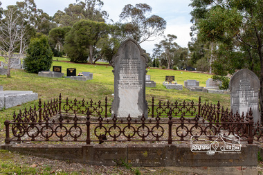 Photograph, Peter Pidgeon, Grave of Sarah Jane Taylor (nee Bunker) (1855-1898), Margaret Taylor (1852-1915) and William John Taylor (1853-1921), Eltham Cemetery, Eltham; 3 August 2018, 3 Aug 2018