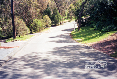Negative - Photograph, Unidentified street scene, possibly Eltham, 15 Oct. 1990