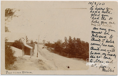 Postcard, Post Office, Eltham, 1906