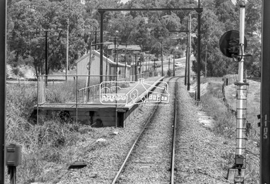Photograph, George Coop, Wattle Glen Railway Station, 6 December 1980, 1980