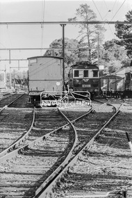 Photograph, George Coop, E1106, an E-class electric locomotive at Eltham Railway Station, c.1981, 1981