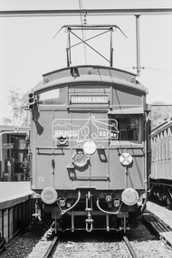 Photograph, George Coop, Tait (Red Rattler) trains at Eltham Railway Station, 7-8 February 1981, 1981