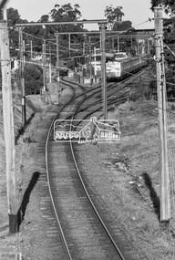 Photograph, George Coop, The approach to Eltham Railway Station from Hurstbridge, c.Otober 1982, 1982