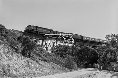 Photograph, George Coop, C-class Diesel Locomotive, C506, possibly at Ballan, en route to Ballarat, 18 October 1982, 1982