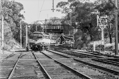 Photograph, George Coop, Single Motor Carriage Tait Parcels Van arriving at Heidelberg Railway Station, 23 August 1983, 1983