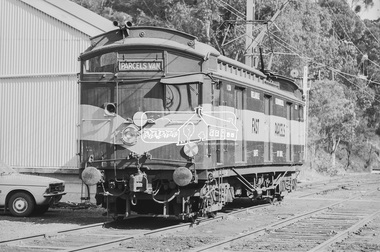 Photograph, George Coop, Single Motor Carriage Tait Parcels Van at Heidelberg Railway Station, 23 August 1983, 1983