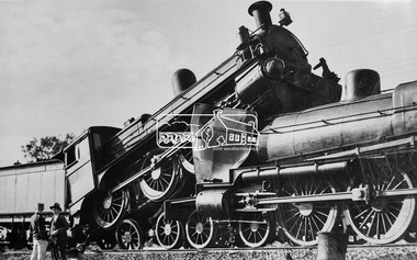 Photograph, Head on collision, Victorian Railways photo, 1962