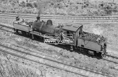 Photograph, George Coop, Garratt locomotive No. 2, Fyansford Cement Works Railway, c.Feb. 1964