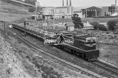 Photograph, George Coop, D-class Diesel Locomotive D-1, Fyansford Cement Works Railway, c.Feb. 1964