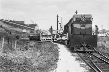 Photograph, George Coop, D-class Diesel Locomotive D-1, Fyansford Cement Works Railway, c.Feb. 1964