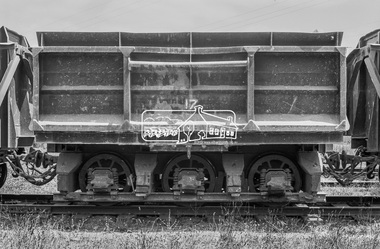 Photograph, George Coop, Limestone wagon 17, Fyansford Cement Works Railway, c.Feb. 1964