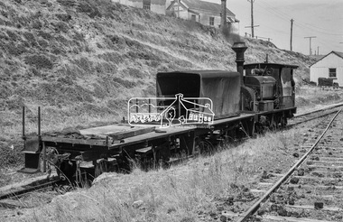 Photograph, George Coop, No. 6 locomotive, a Hudswell Clarke  0-4-2SToc locomotive,  Fyansford Cement Works Railway, c.Feb. 1964